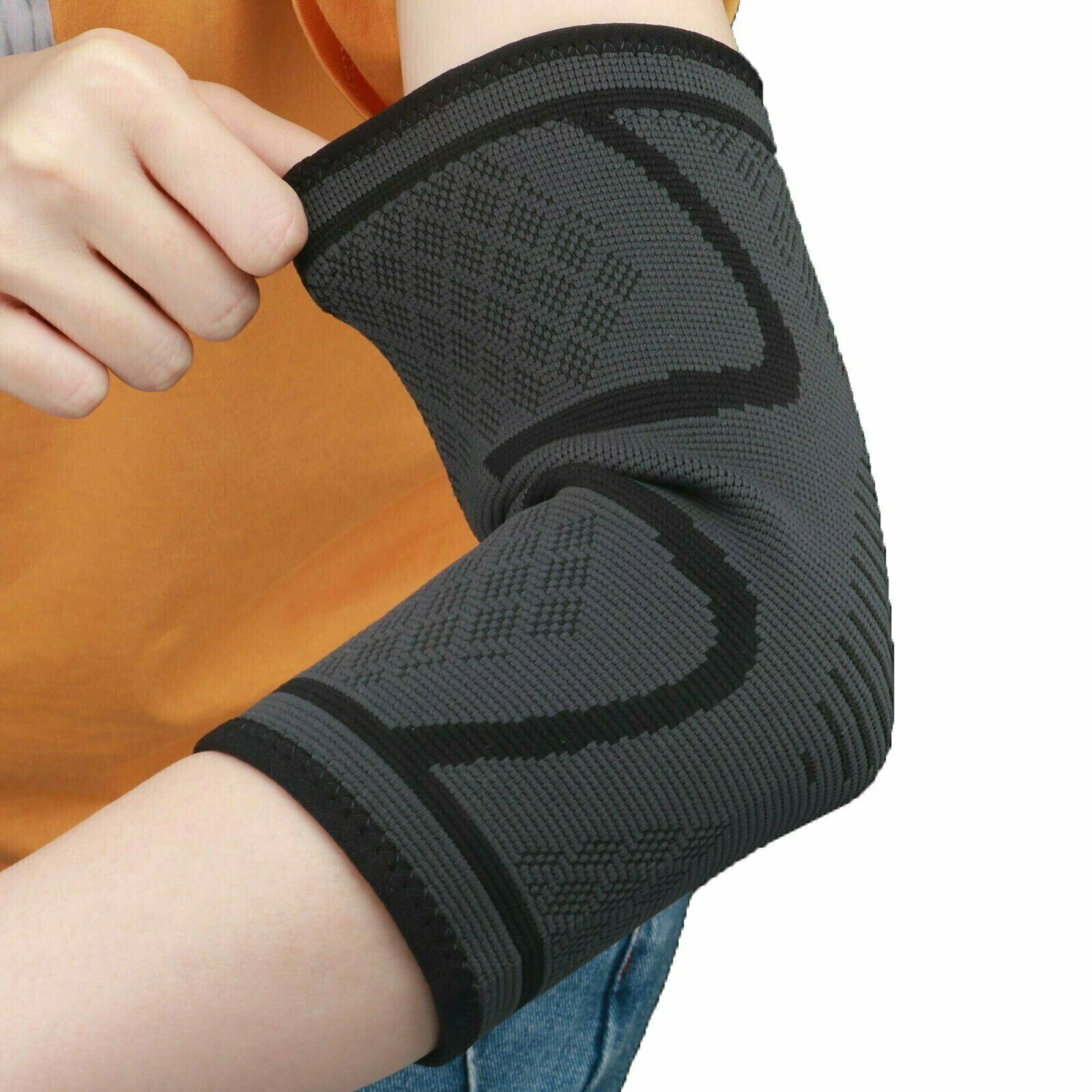 1 Elbow Brace Compression Support Sleeve Arthritis Tendonitis Reduce Joint Pain