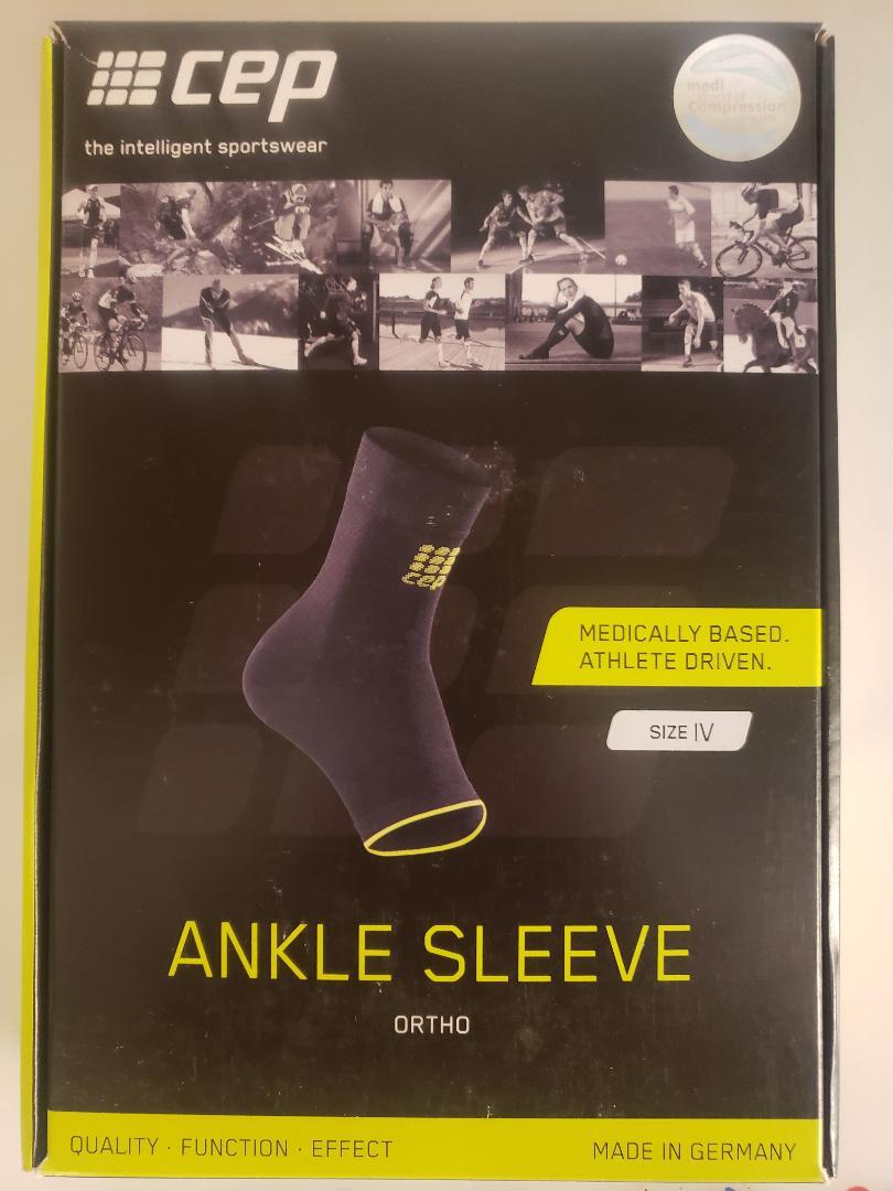 CEP ortho ankle sleeve black/green unisex Pick your size