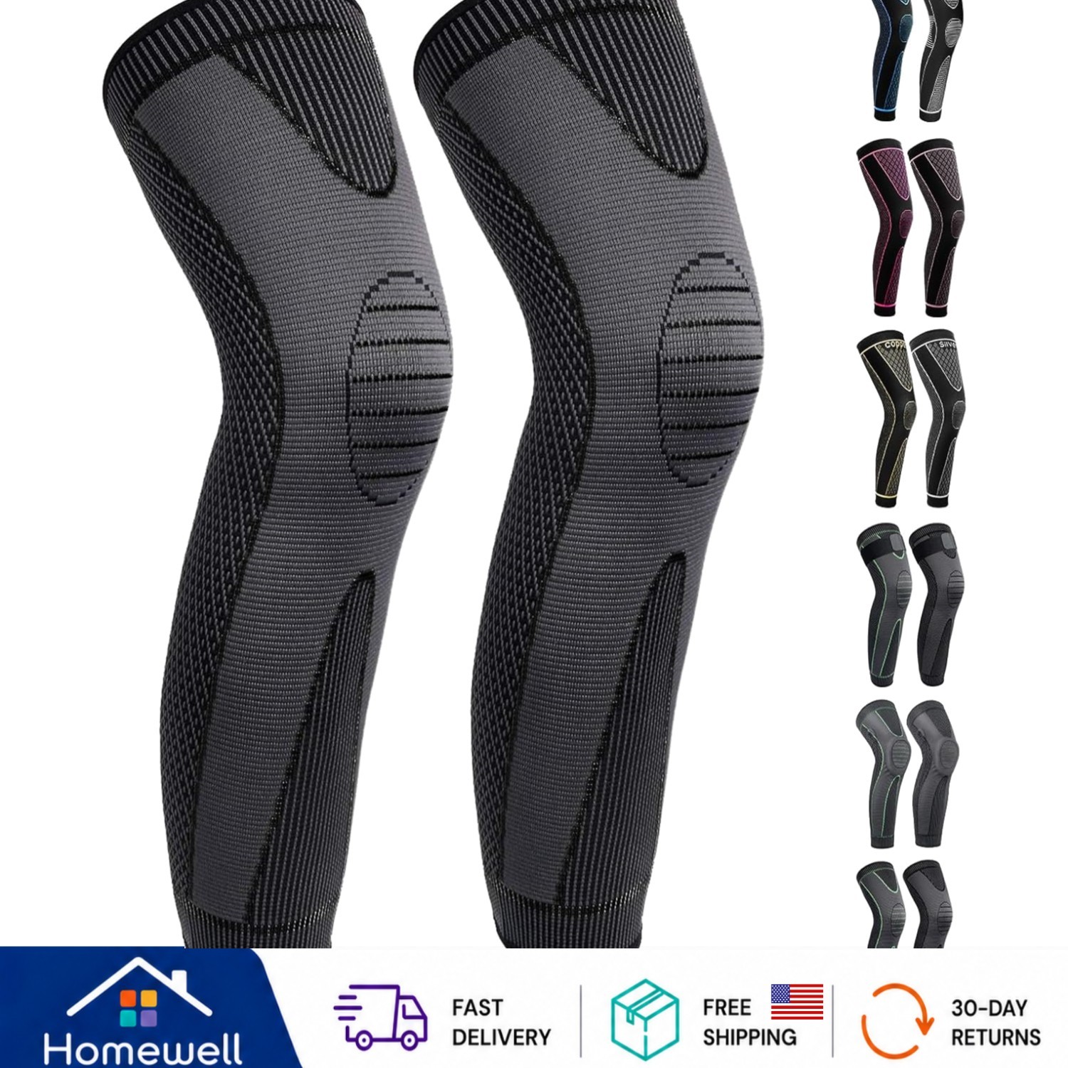 Ultimate Compression Leg Sleeves – X-Large Support for Athletes & Fitness Lovers