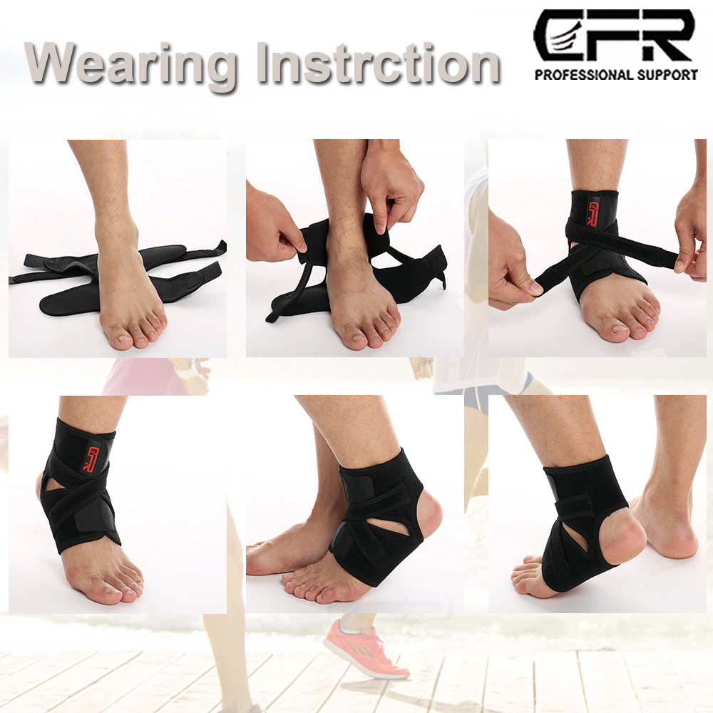 Ankle Brace, Breathable Adjustable Compression Foot Drop for Ankle Pain Relief