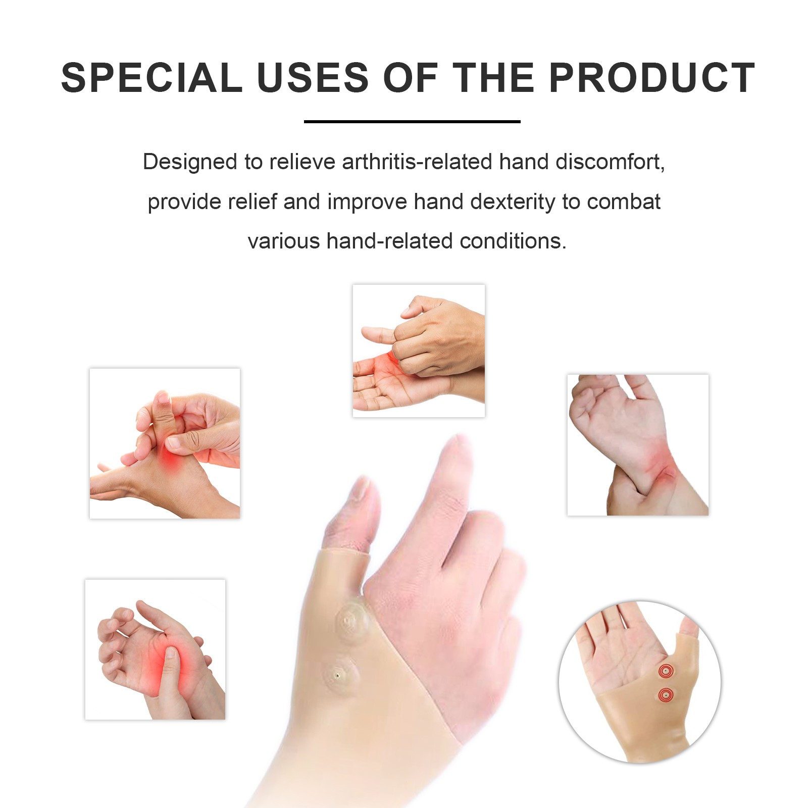 Arthritis Hand Therapy Gloves Compression Pain Relief Wrist Support Gloves