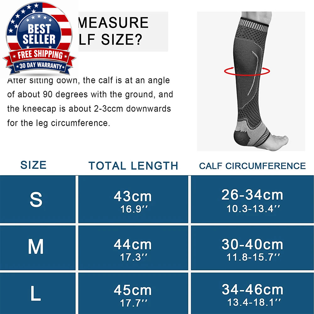 1PC Adult Compression Calf Sleeve Support Suitable for Sport Running Basketball