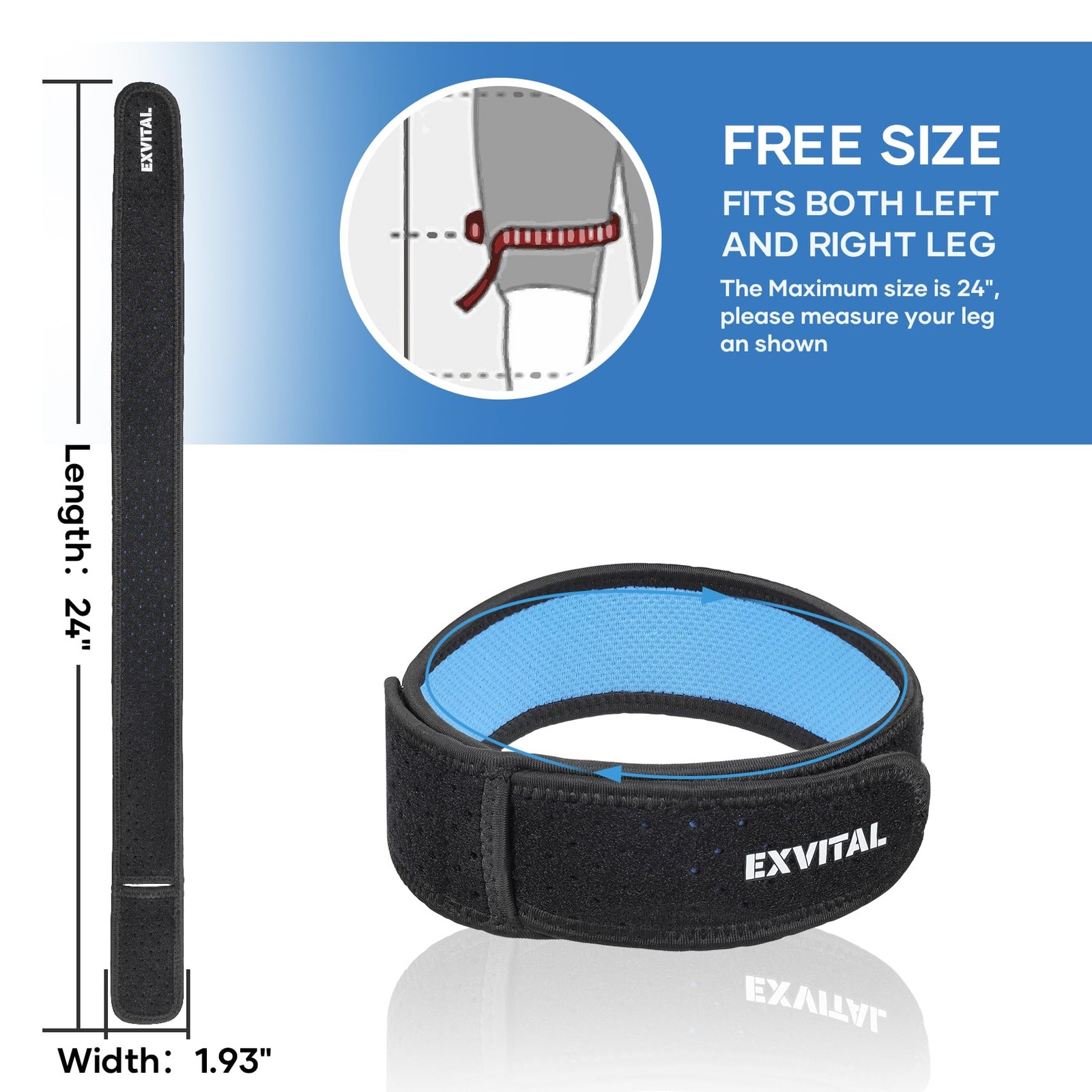 IT Band Straps Iliotibial Band Brace Relieve ITB Syndrome for Men & Women Adj…