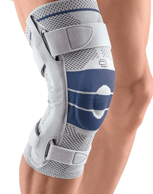 Bauerfeind GenuTrain S Hinged Knee Brace – Left Leg – Color Titan – Size 1