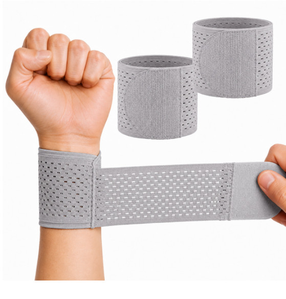 MIREO Lightweight Slim Mesh Wrist Support Brace Adjustable Sports Wristband