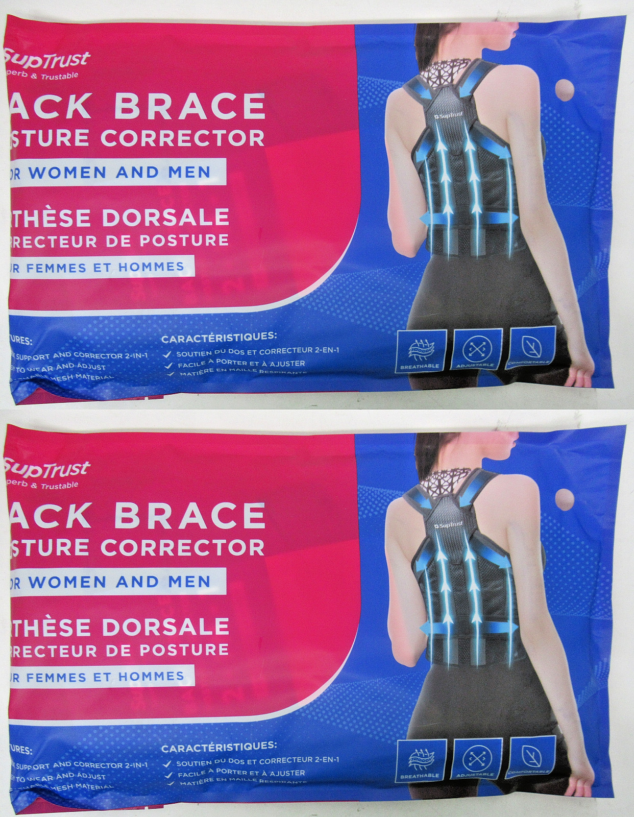 SupTrust Back Brace Posture Corrector for Men and Women , Size Small