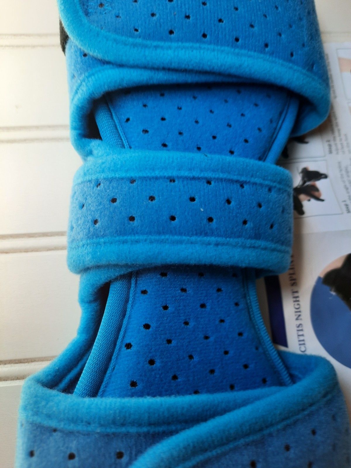 ANSUSIC Plantar Fasciitis Night Splint BLUE Unisex 3 Adjustable Straps NWOT