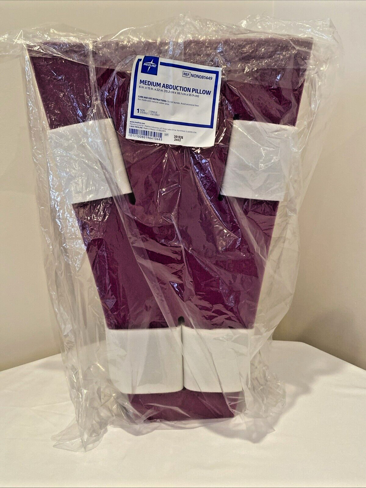 Hip Abduction Support Pillow with Straps Posture Cushion Pillow for Patient MED