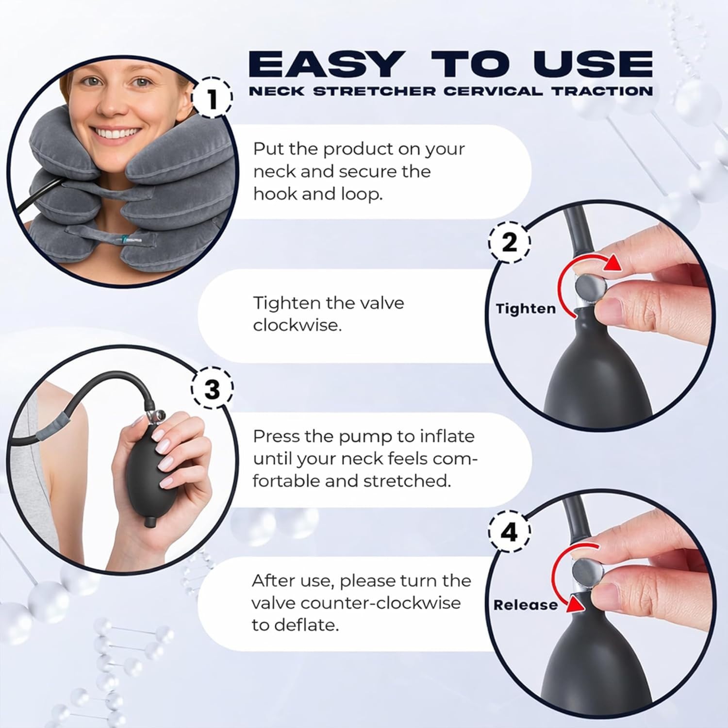 Neck Decompression Pillow – Adjustable for Optimal Comfort & Support