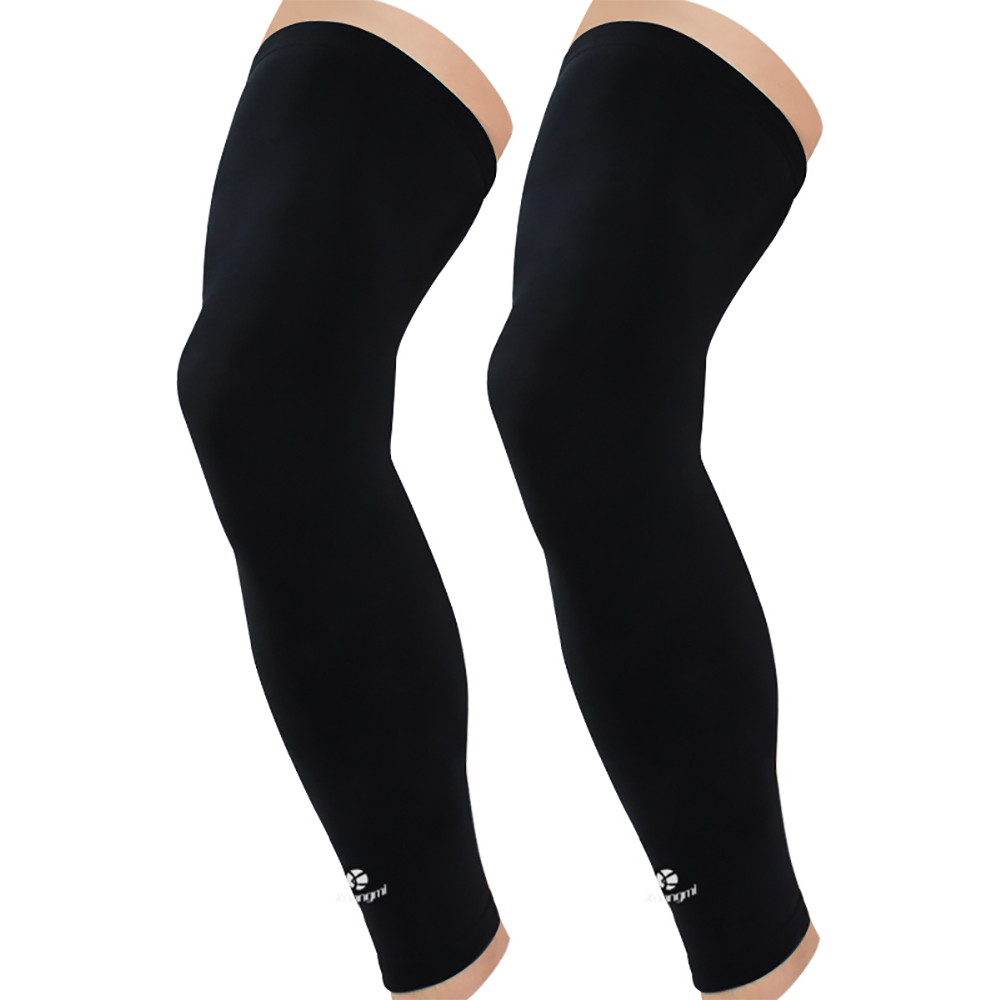 Kuangmi Leg Compression Sleeve (1 Pair) Breathable UV Sun Protection Running