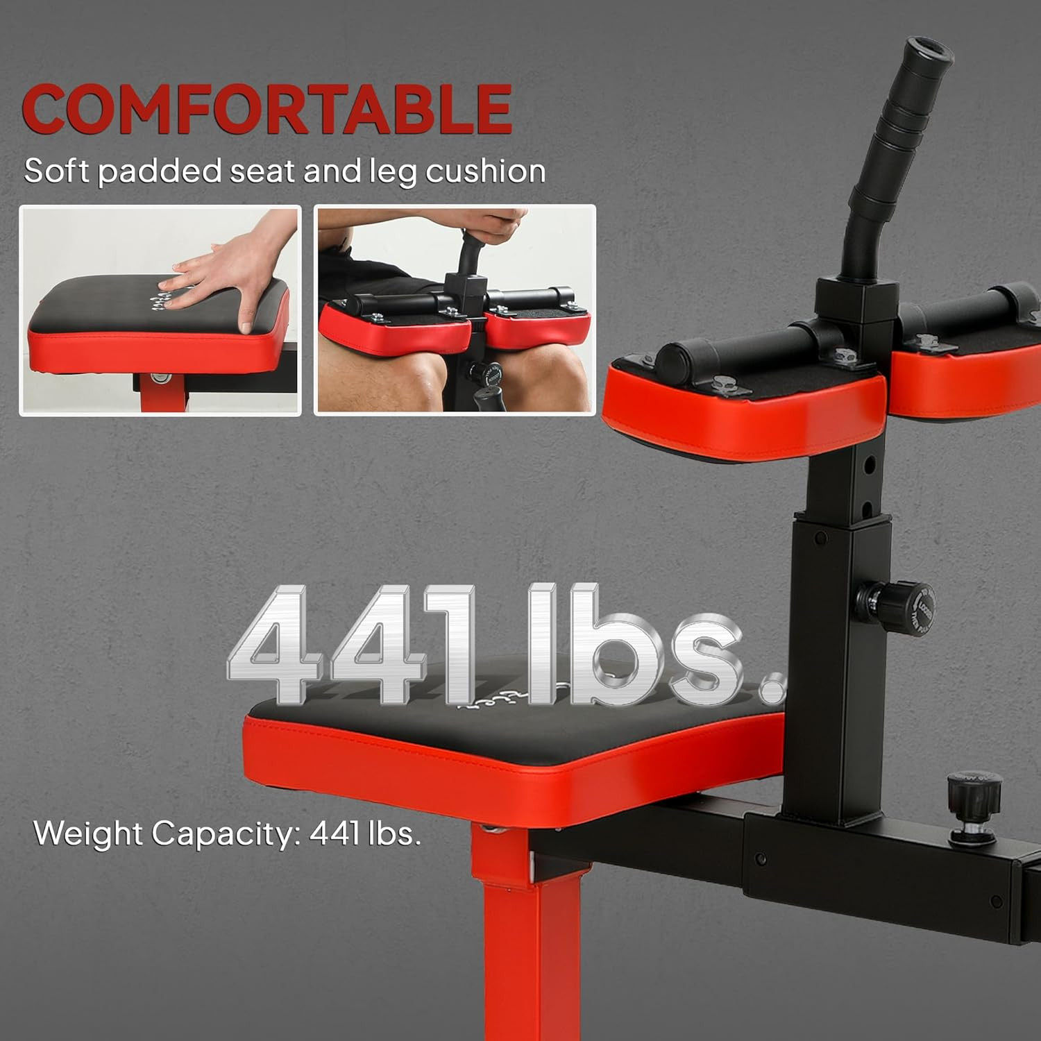 Seated Calf Raise Machine Adjustable Leg Extension for Home Gym Training