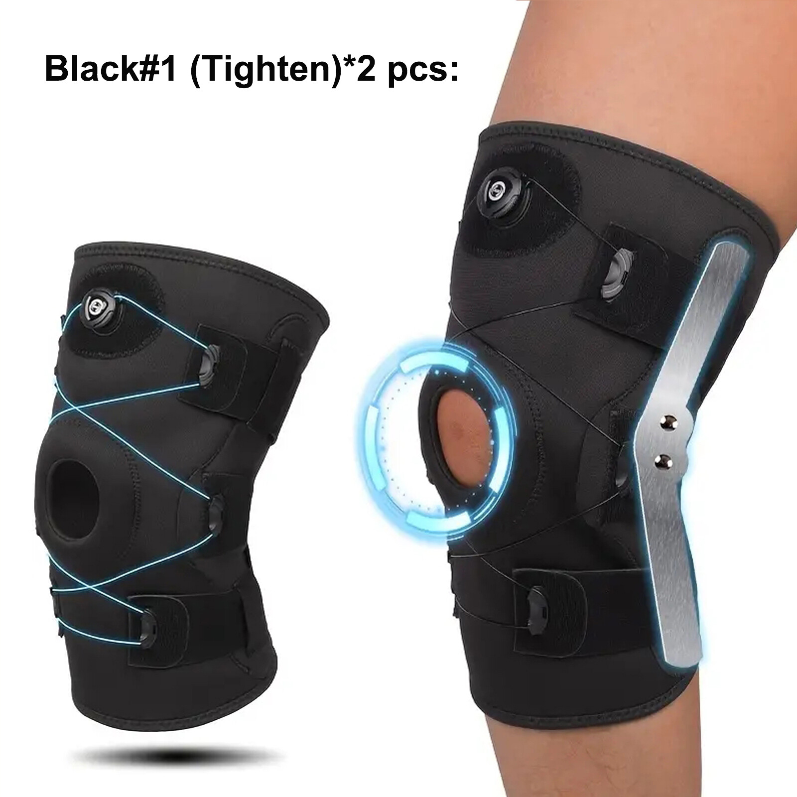 Hinged Knee Brace for Knee Pain Knee Braces for Meniscus Tear Knee Support US