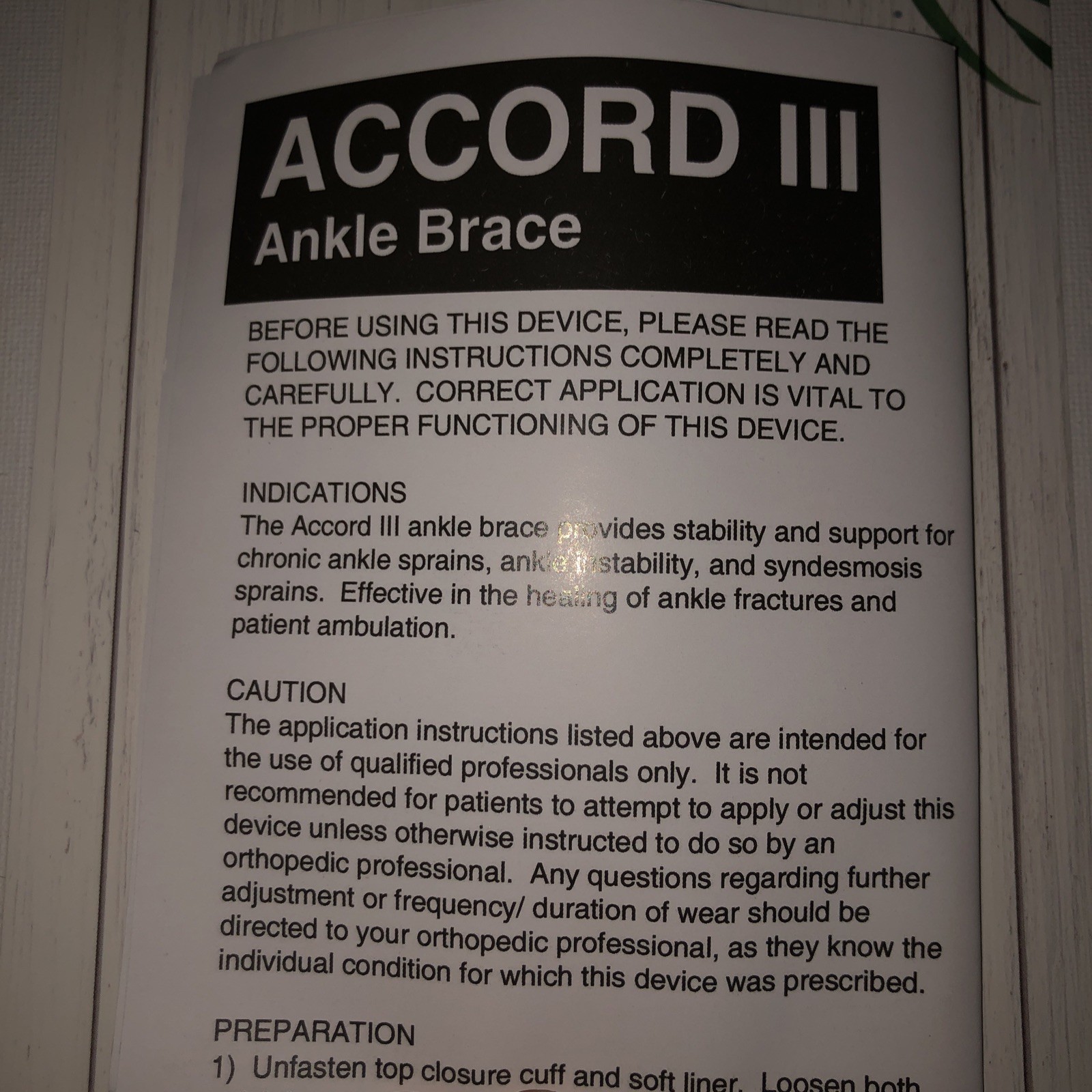 Comfortland Accord lll Ankle Brace Medium Left