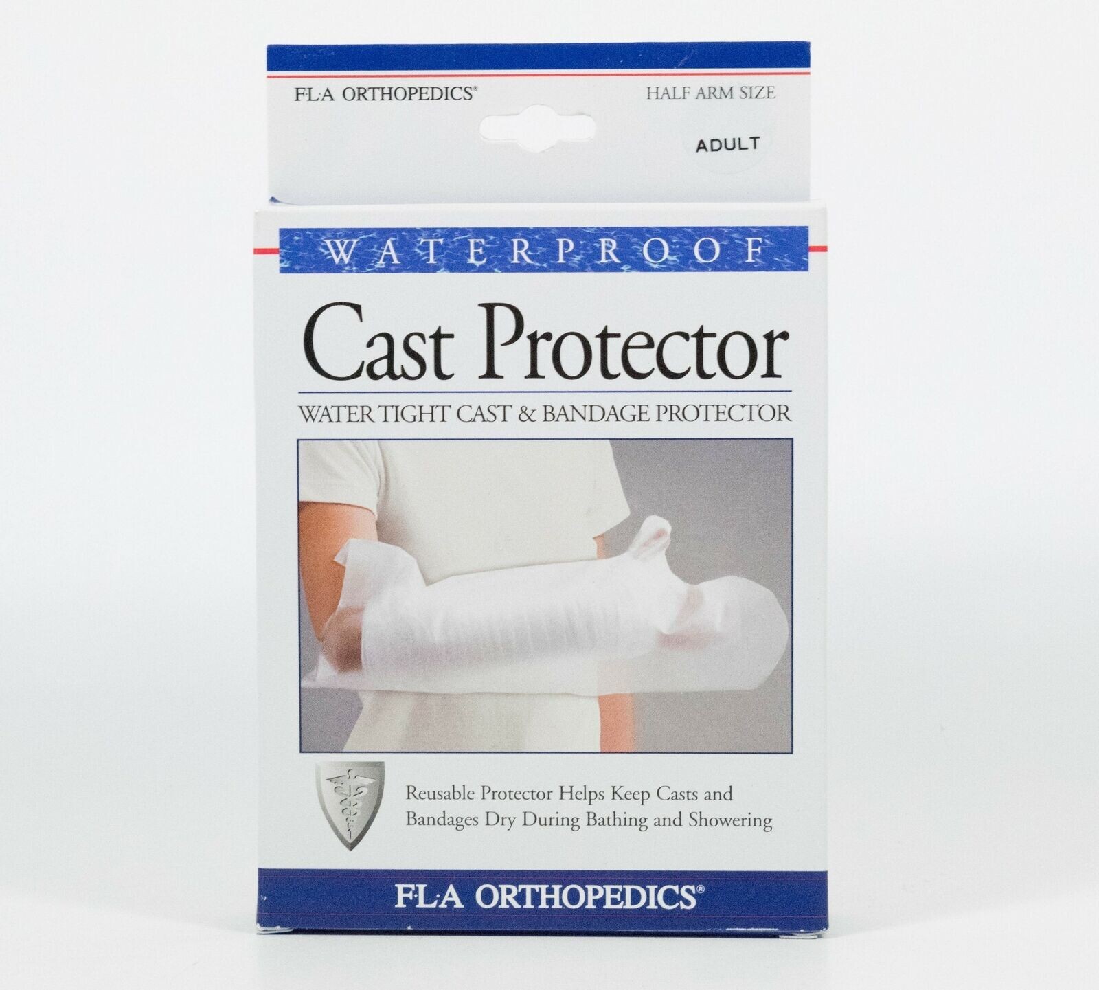 FLA Orthopedics Half Arm Waterproof Cast Protector Reusable Bathing Shower