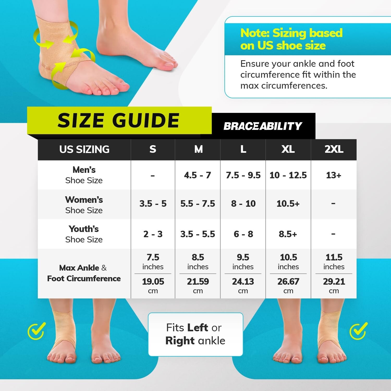 Adjustable Elastic Ankle Brace for Gymnastics Dance Support