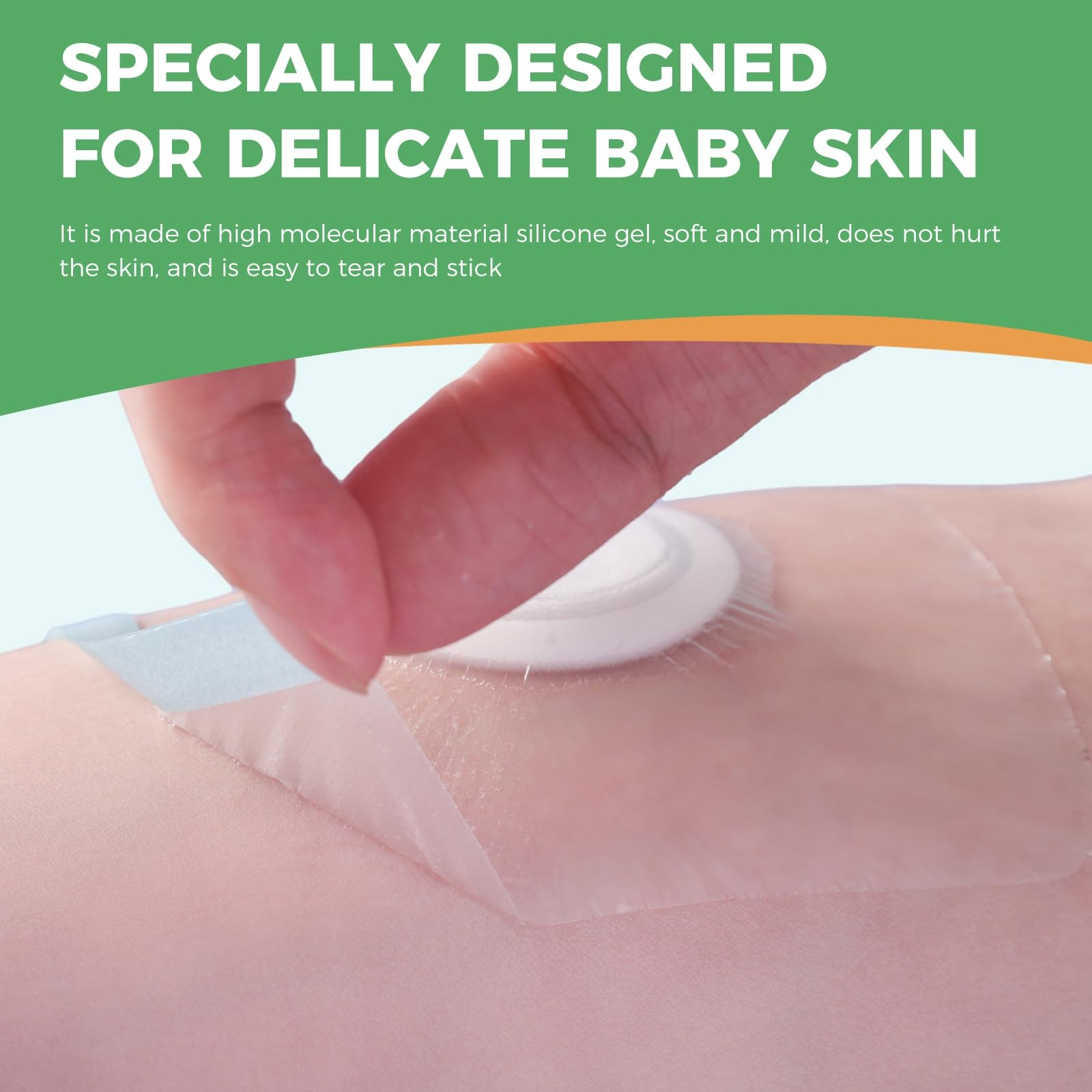 10 PCS Baby Belly Navel Patches Infant Umbilical Hernia Patch Cotton 8×8 cm