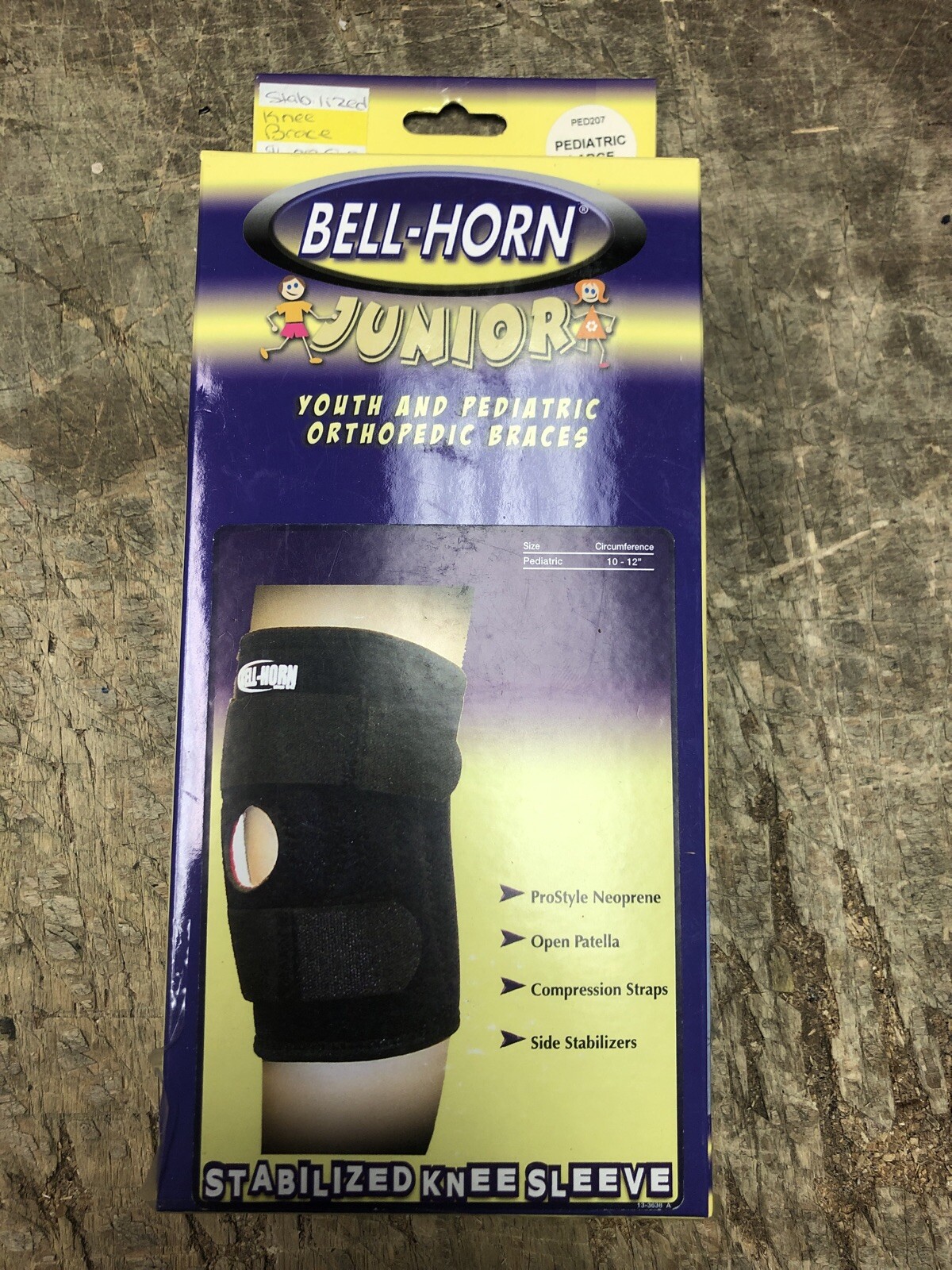 BELL-HORN Junior ORTHOARMOUR STabilized Pediatric Large Knee NEW IN BOX