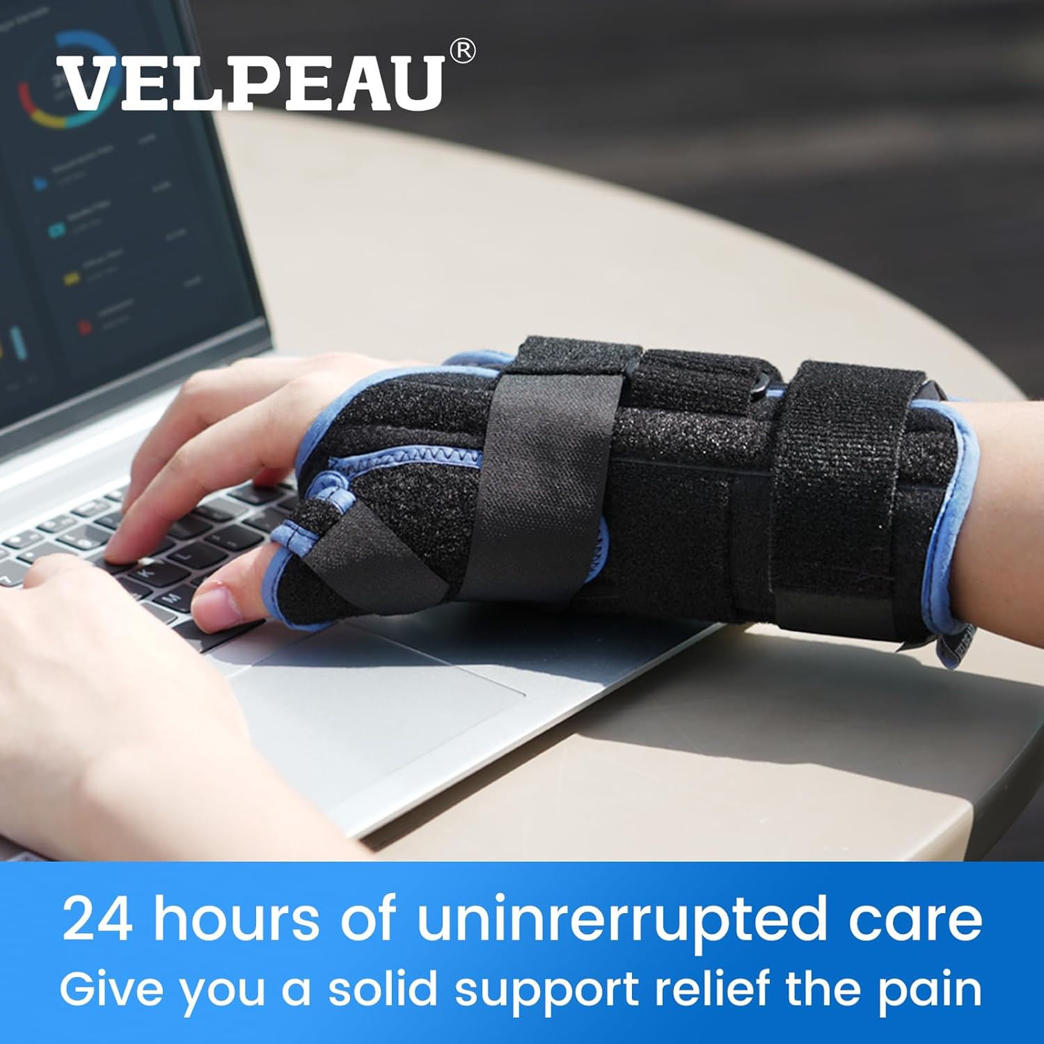Carpal Tunnel Wrist Brace with Thumb Stabilizer Night Support, Completely Stabil