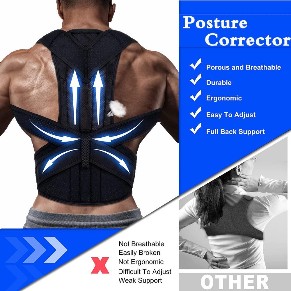 Upgraded Back Brace Posture Corrector – Relief for Neck, Back,and Shoulder Pain