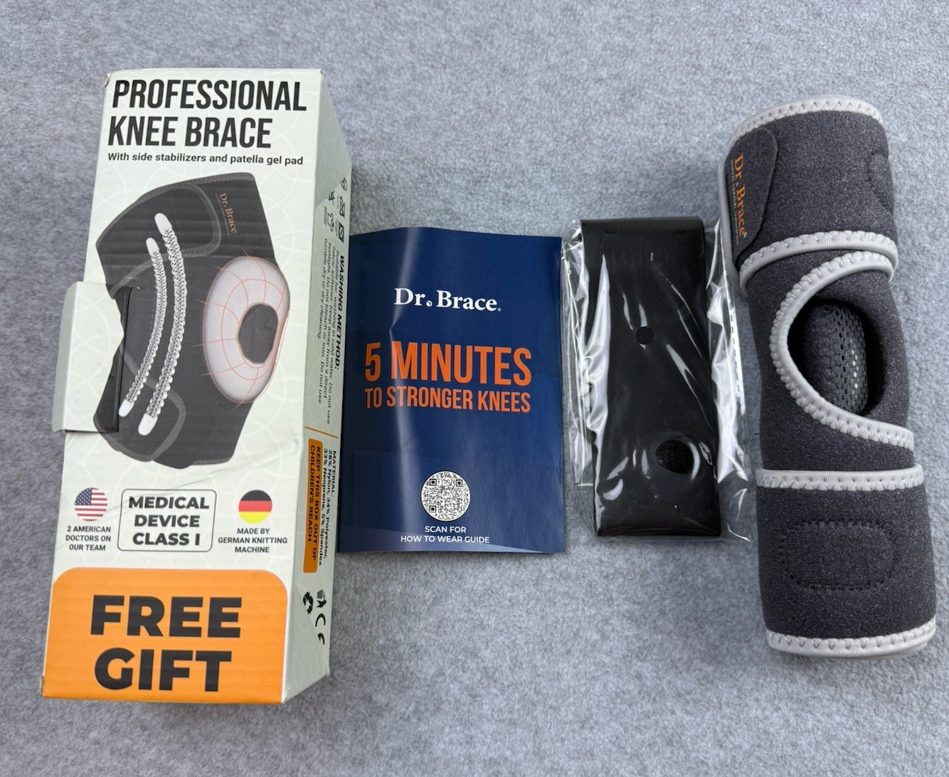 ELITE Knee Brace with Side Stabilizers & Patella Gel Pads for Maximum Knee Pain