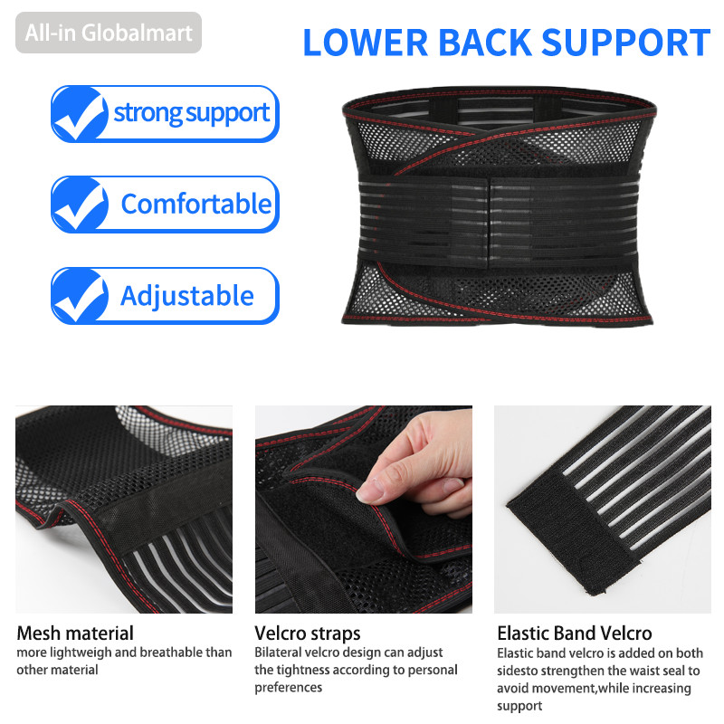 Compression Brace Herniated Disc Lumbar Support Belt for Lower Back Pain Relief