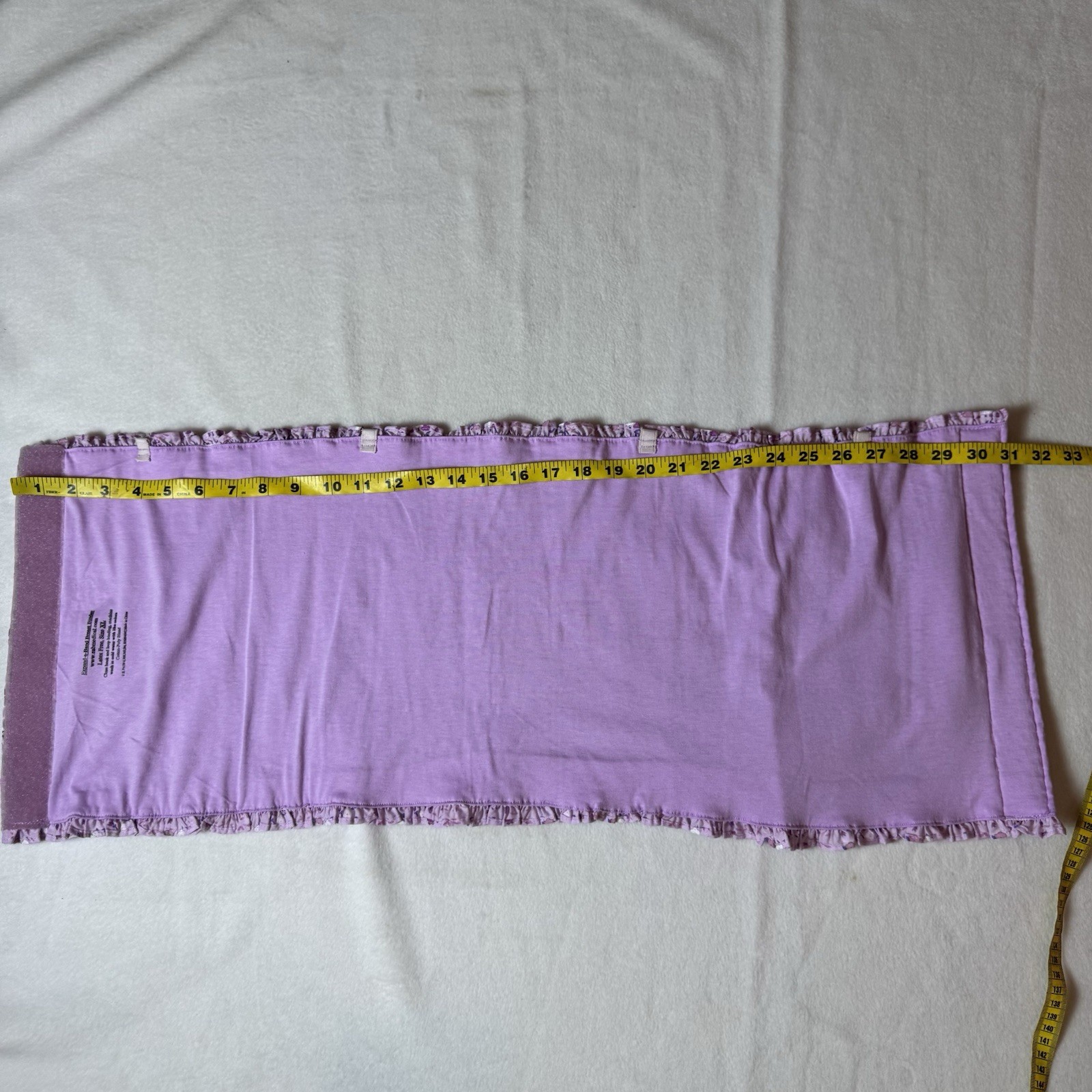 Expand-a-Band EAB Breast Binder Womens Size XL Purple Floral Strapless Top