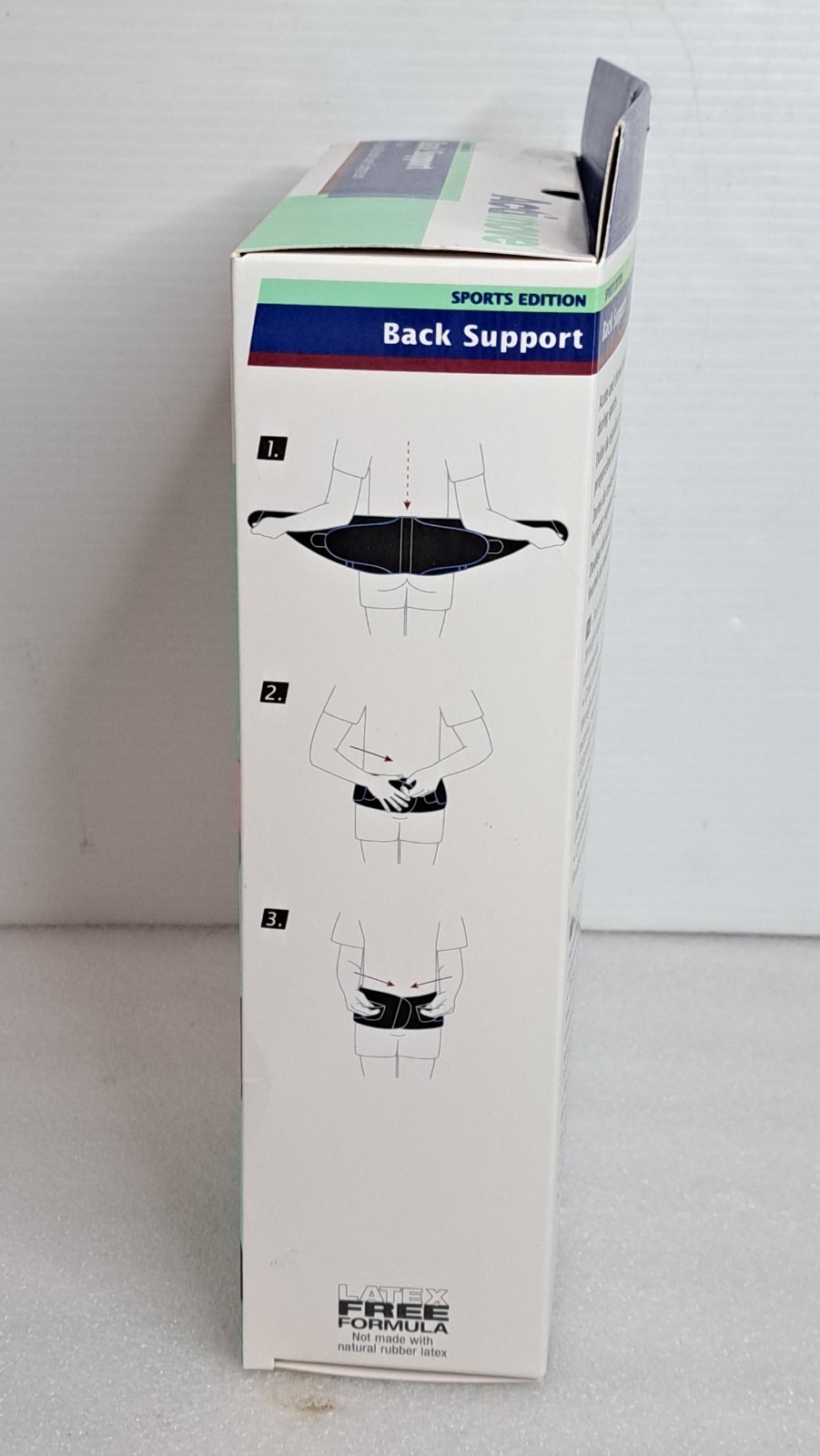 Actimove Back Support Brace 4 Stays Adjustable Compression Black New