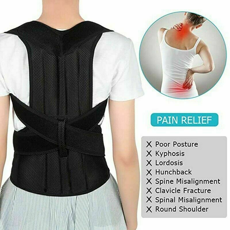 Back&Lumbar Support Brace-Improve Posture & Relieve Lower Thoracic, Spine Pain