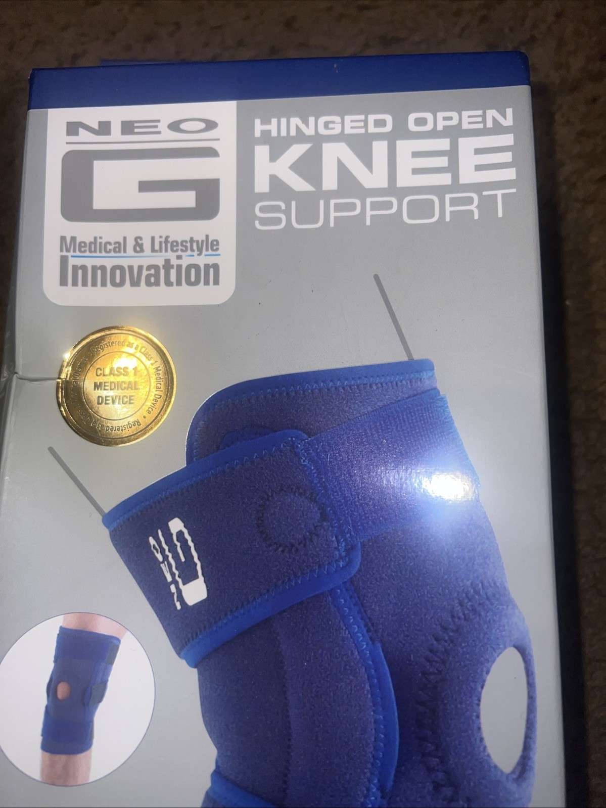 Neo G Hinged Open Knee Support, Class 1 Medical Device, New, Sealed