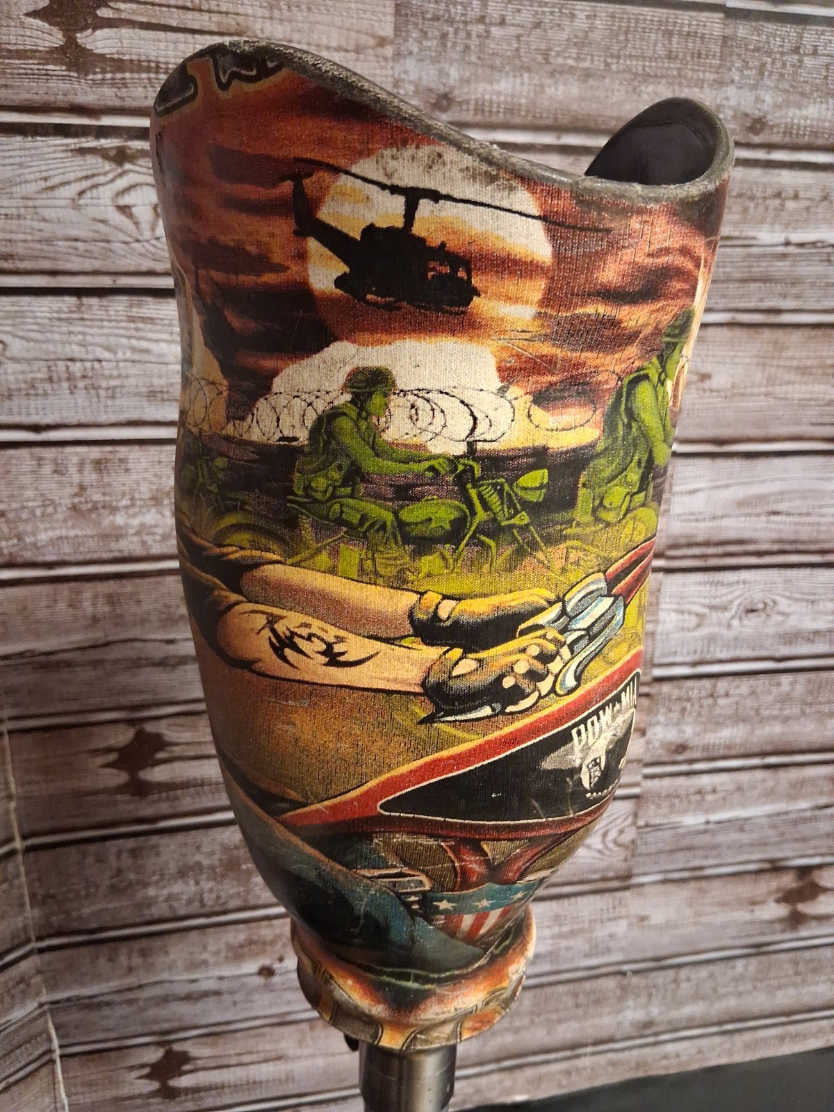 Pre-Owned Evolution Ind Prosthetic Leg Below The Knee Right Foot. Military, POW