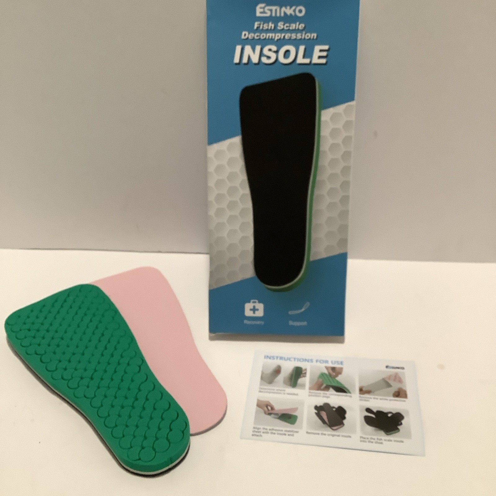 Estinko Post Op, Medical Decompression Insole (1) for Recovery Shoe, New XXS