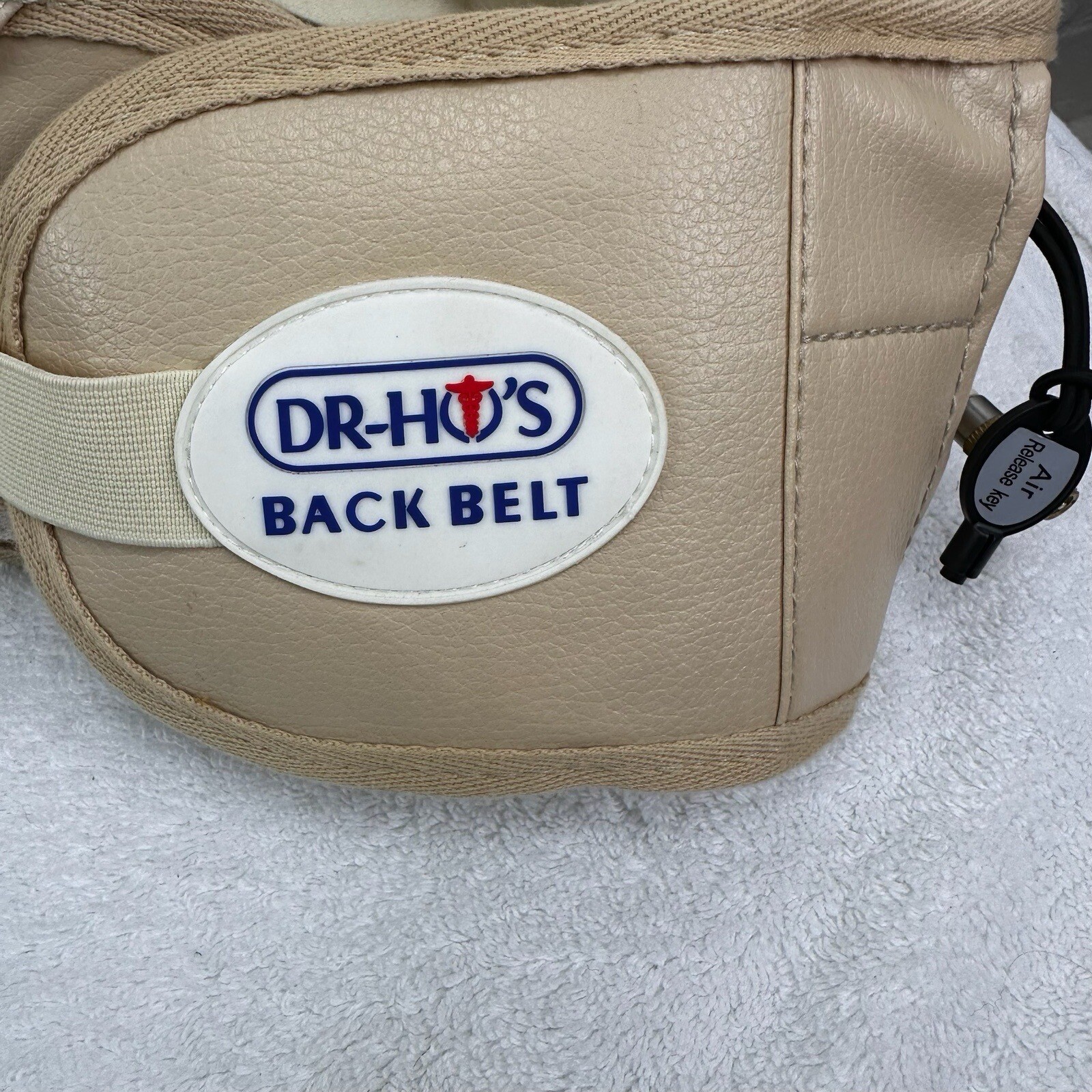 DR-HO’S Beige Adjustable Stretch Compression 2 In 1 Back Pain Relief Belt Size A
