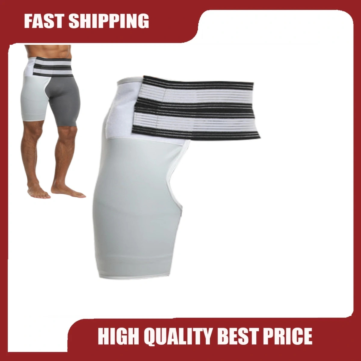 Hip Brace Compression Groin Support Wrap for Sciatica Pain Relief Thigh Recovery