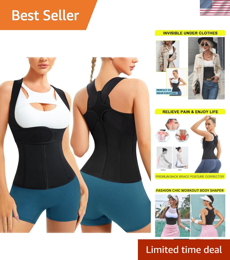 Luxury Adjustable Women’s Waist Trainer Vest for Enhanced Body Curves & Comfort