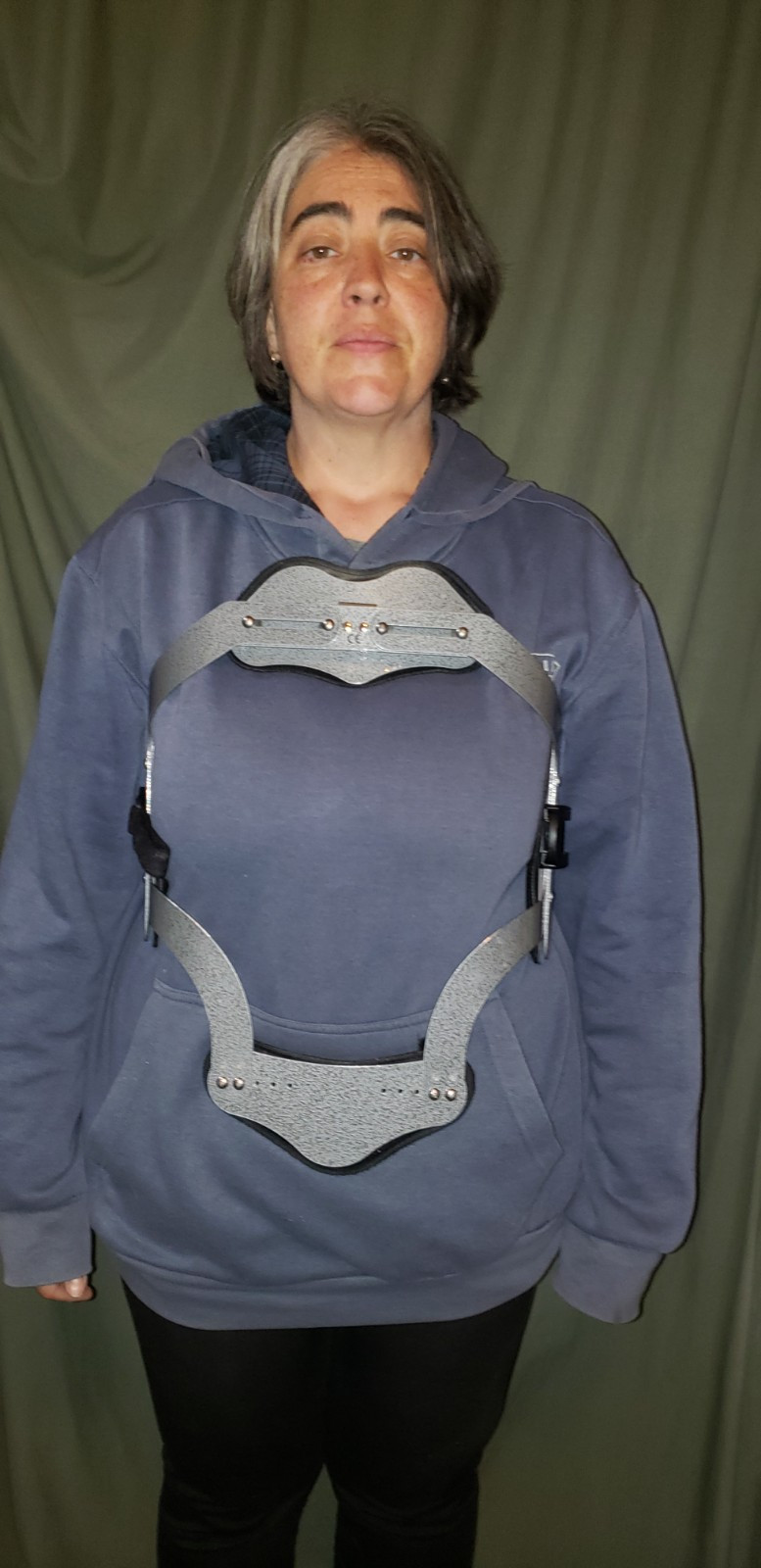 Thoracic Back Support Steel Frame Back Brace Adult Medium/Large Adjustable