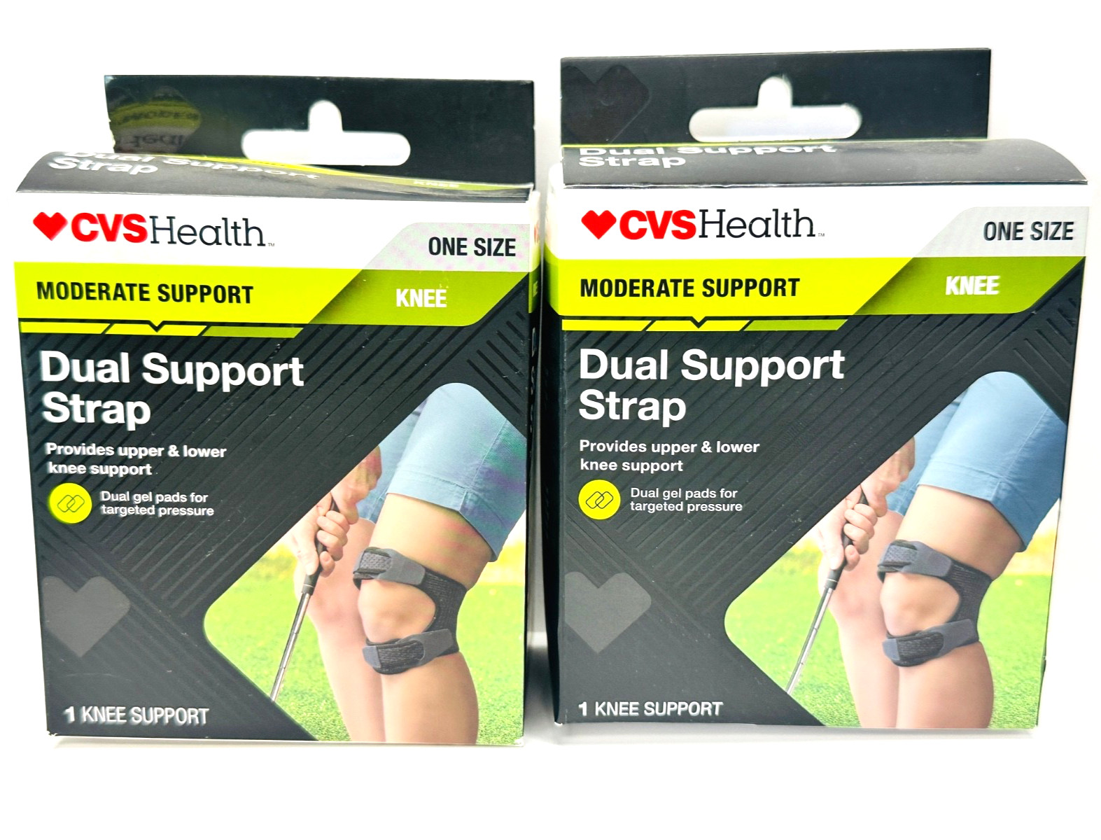CVS Health Knee Dual Support Strap One Size Fits Most – LOT OF 2