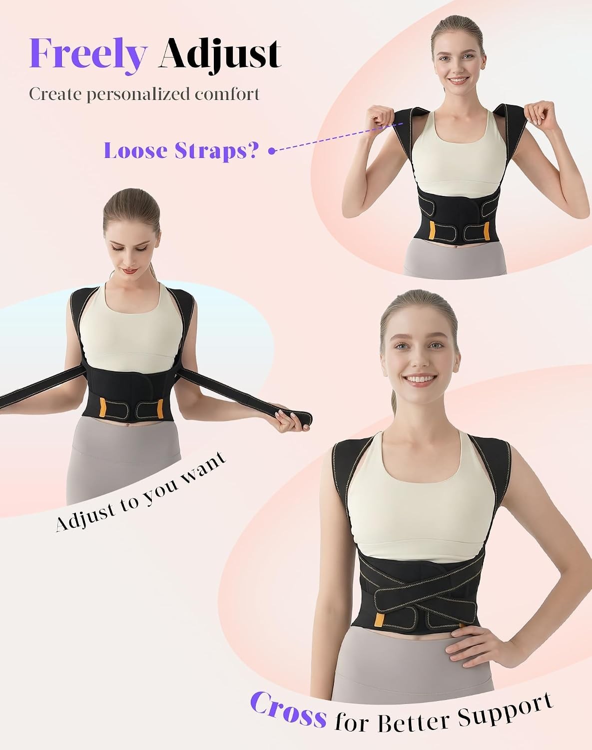 Comfortable Back Support Brace for Active Lifestyle – Ideal for Men and Women