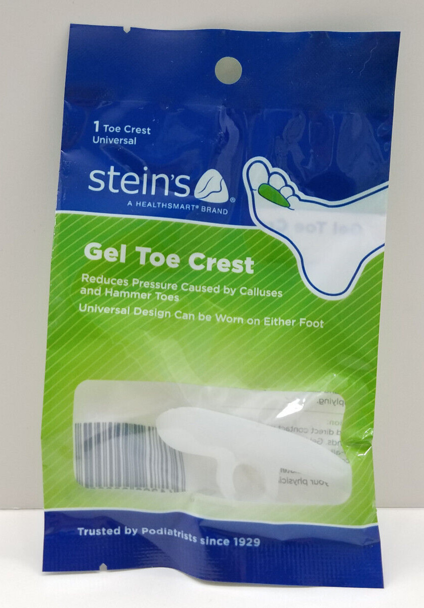 Steins Gel Hammer Toe Crest Cushion Buttress Pad Calluses Universal Design 5 Lot