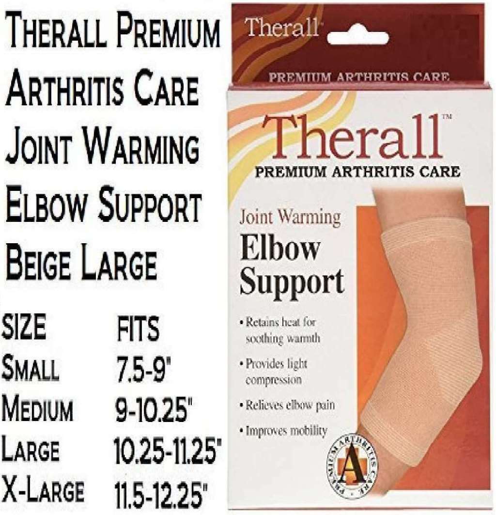 FLA X-Large Therall Arthritis Relief Joint Warming Elbow Support Beige