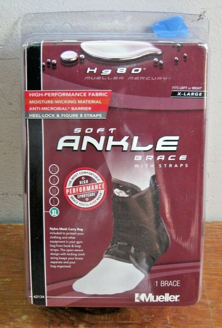 NOS Mueller Mercury Hg80 Soft Ankle Brace Size XL