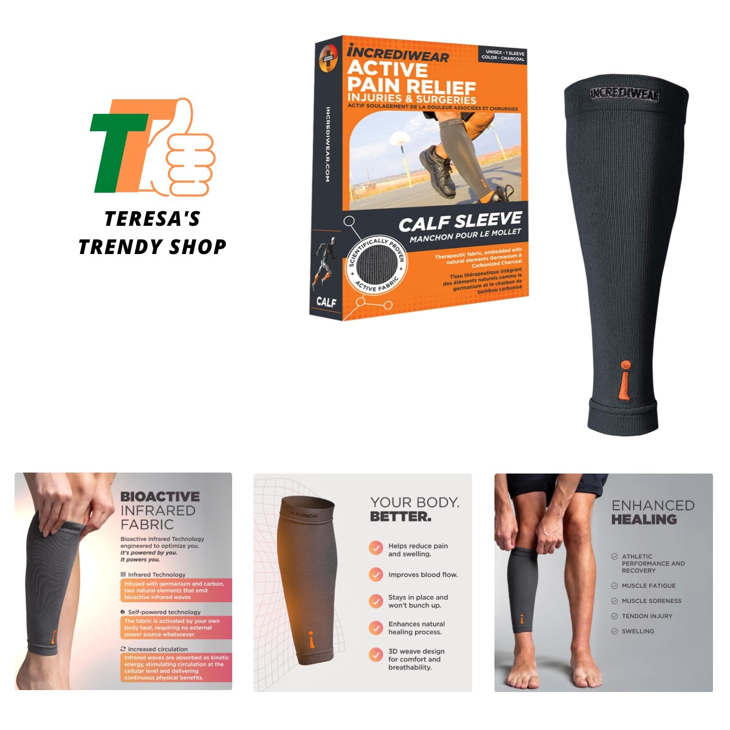 Calf Sleeve – Calf Sleeves for Men and Women to Help with Muscle Pain Relief,…