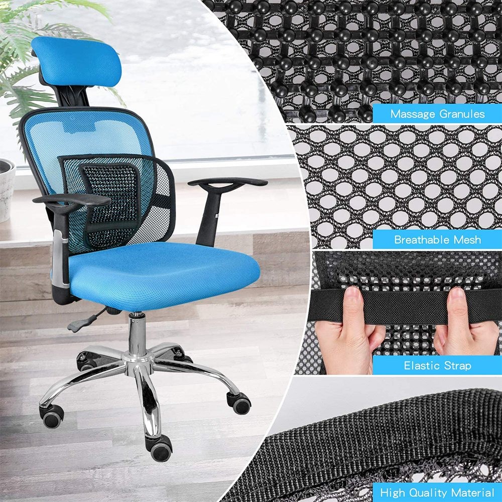 Mesh Back Support for Chair, Lumbar/Chair Back Support with Elastic3571