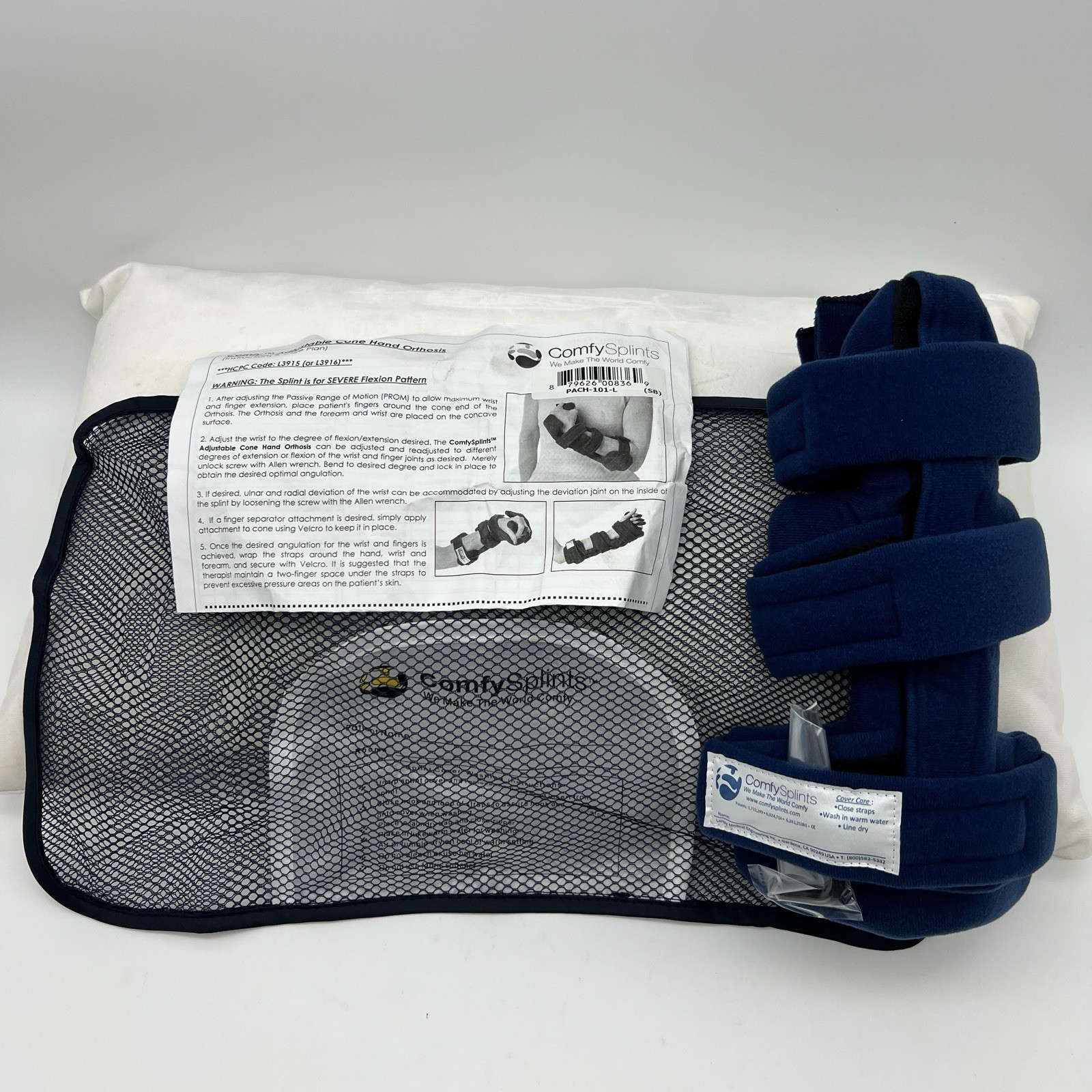 New PACH-101-L Comfy Splint Adjustable Cone Hand Brace Orthosis Pediatric Large