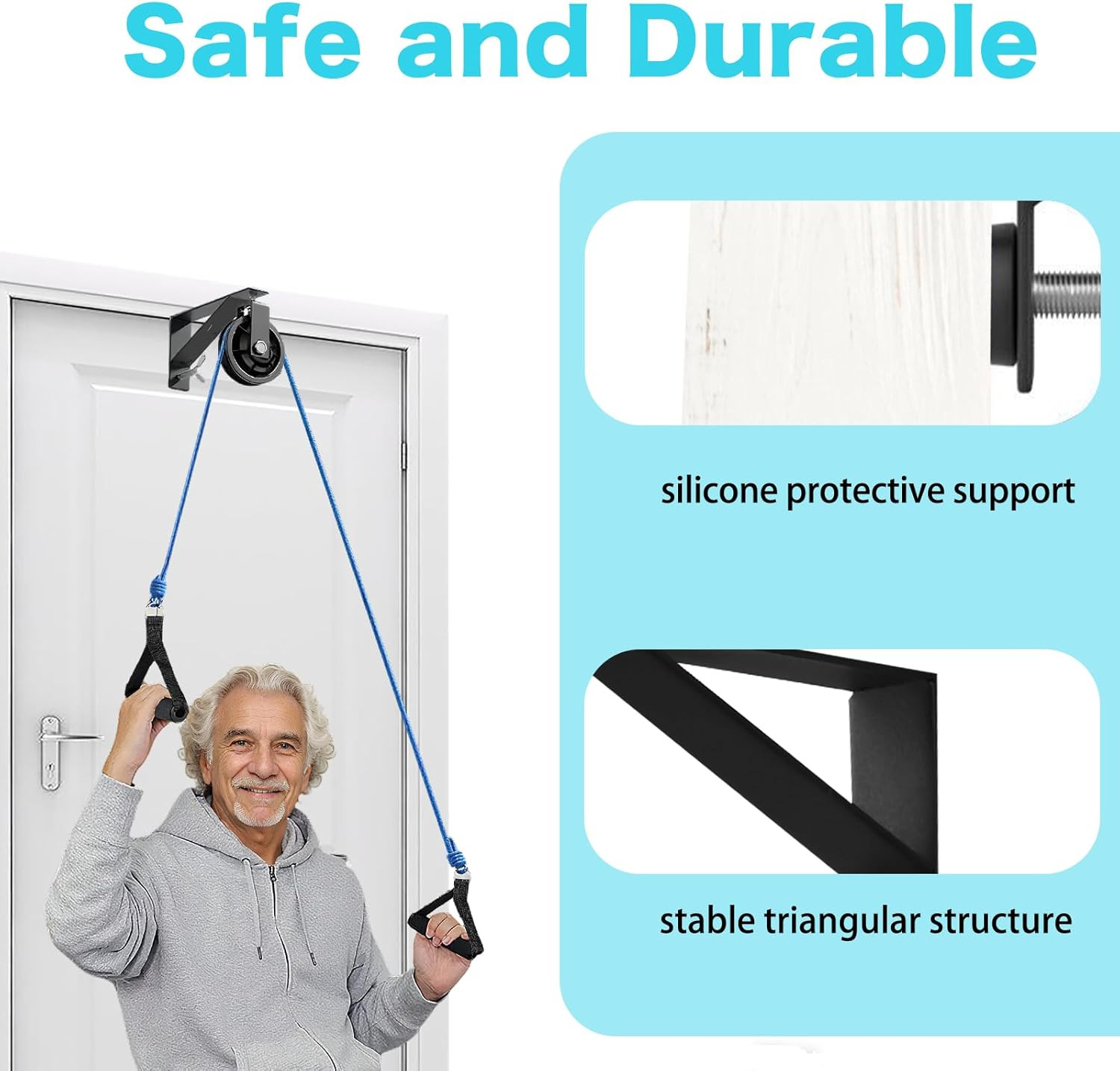 Shoulder Pulley for Physical Therapy & Rehab, over the Door Pulley System
