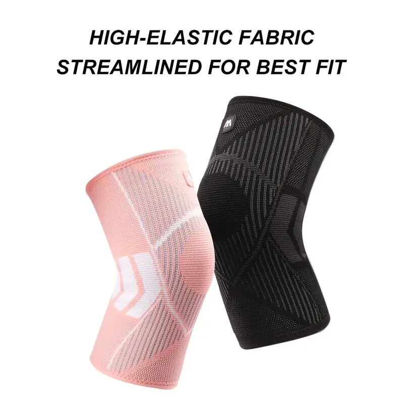 2 PCS Knee Sleeve Compression Knee Pads Breathable Nylon Knitted Kneepad XL