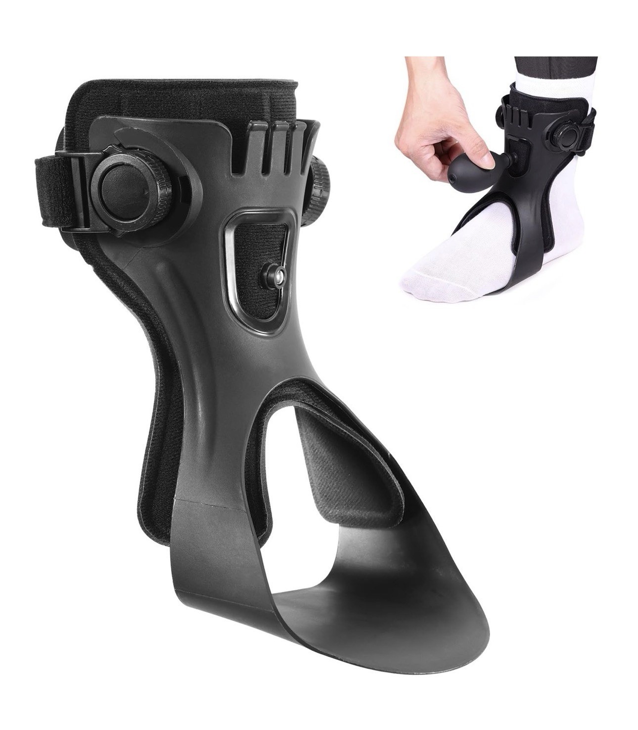 Foot Drop Brace Inflatable Airbag Ankle Orthosis Right Foot Medium