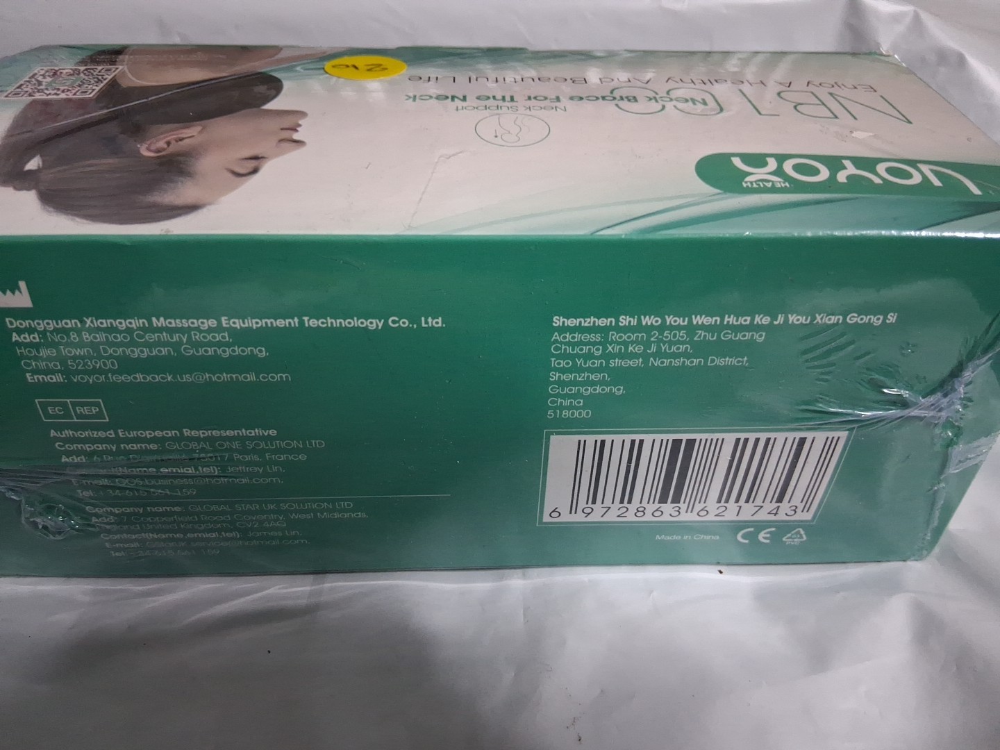 VOYOR-HEALTH Neck Brace Neck Stretcher for Sleeping Adjustable Cervical Collar
