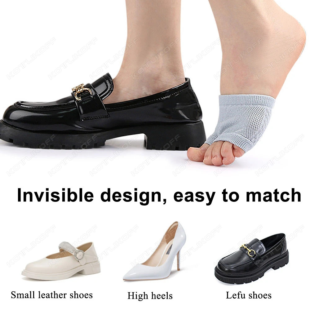 Toe Separator Split Toe Socks Metatarsal Pad Socks Pure Cotton High Heels Women’