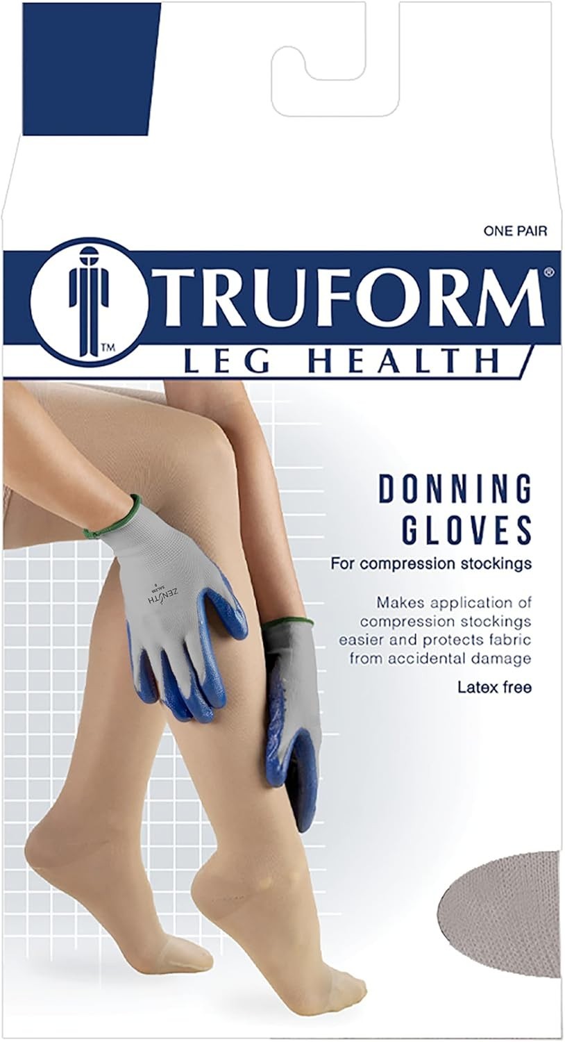 Latex-Free Donning Gloves for Easy Compression Stocking Application – X-Large