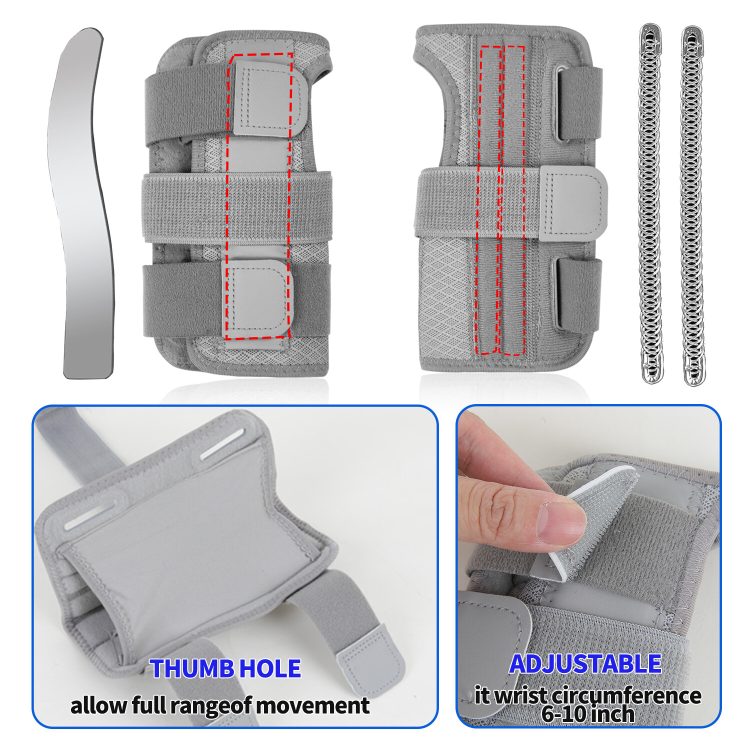 Left Right Wrist Support Hand Splint Brace Arthritis Carpal Tunnel Sprain Sports